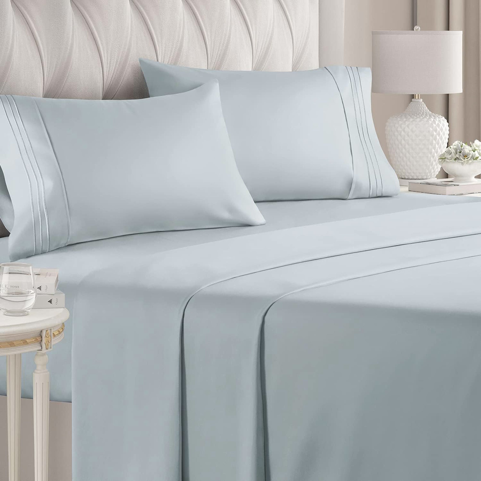 CGK Unlimited 4-Piece Bed Sheet Set Brushed Microfiber