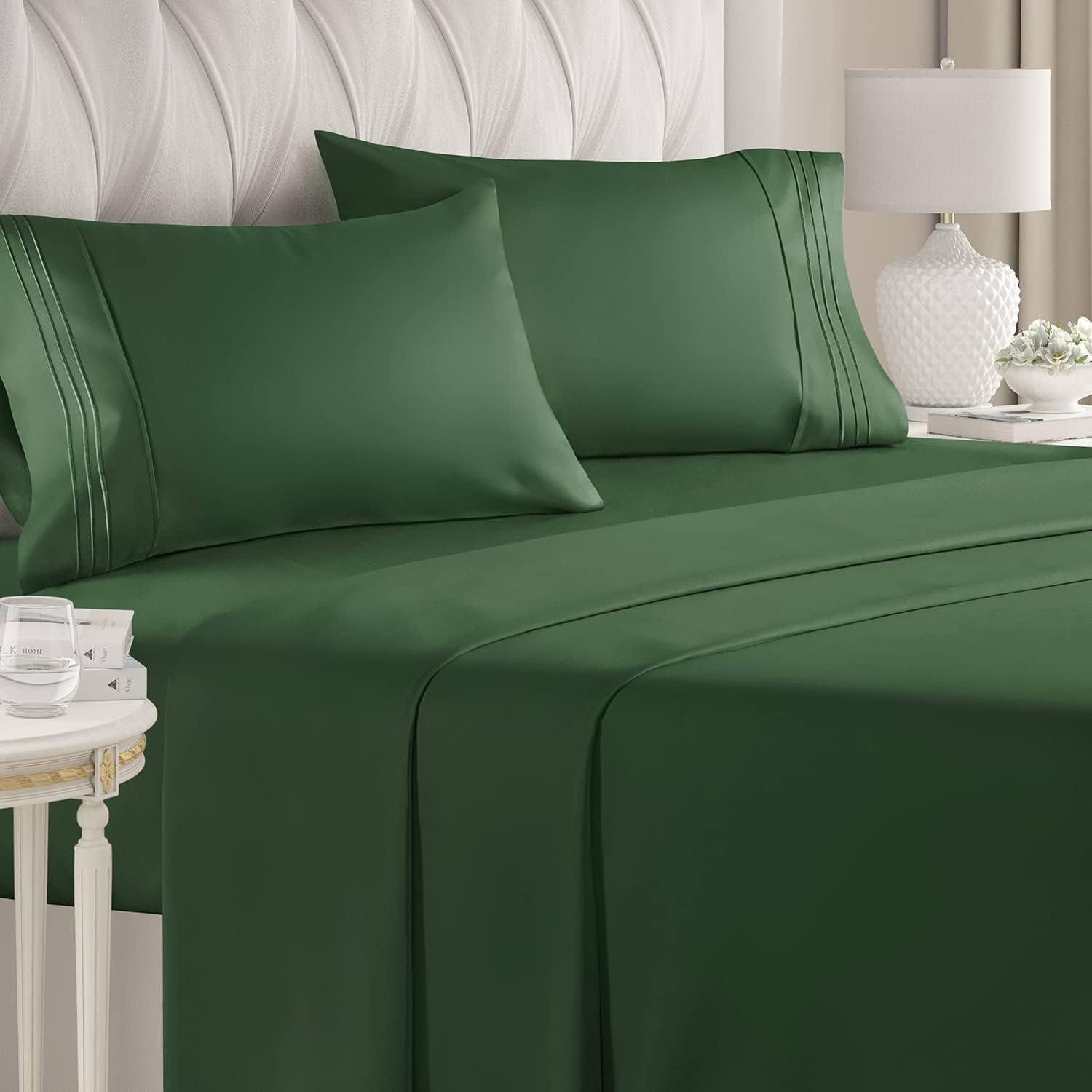 CGK Unlimited 4-Piece Bed Sheet Set Brushed Microfiber