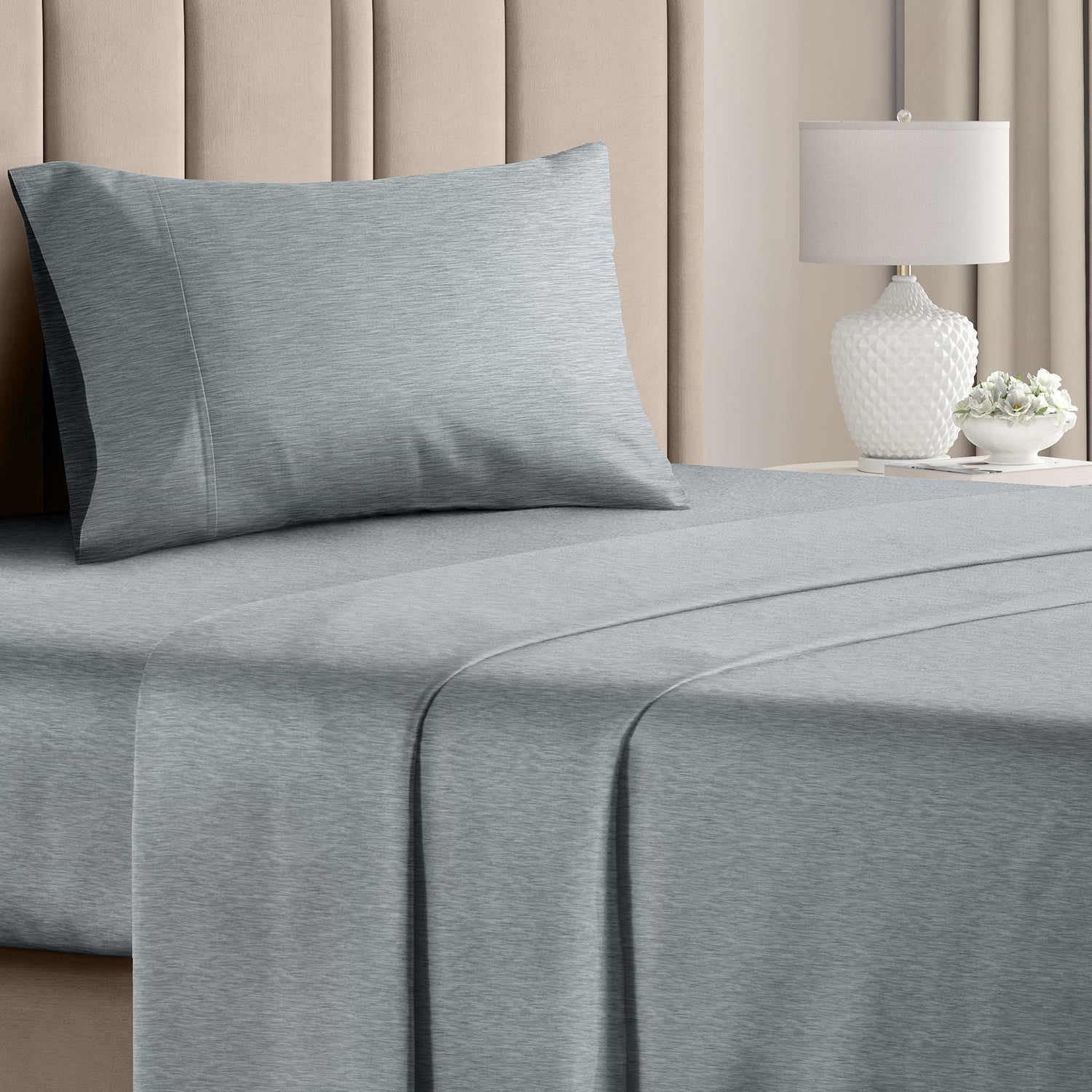 CGK Unlimited 4-Piece Bed Sheet Set Brushed Microfiber