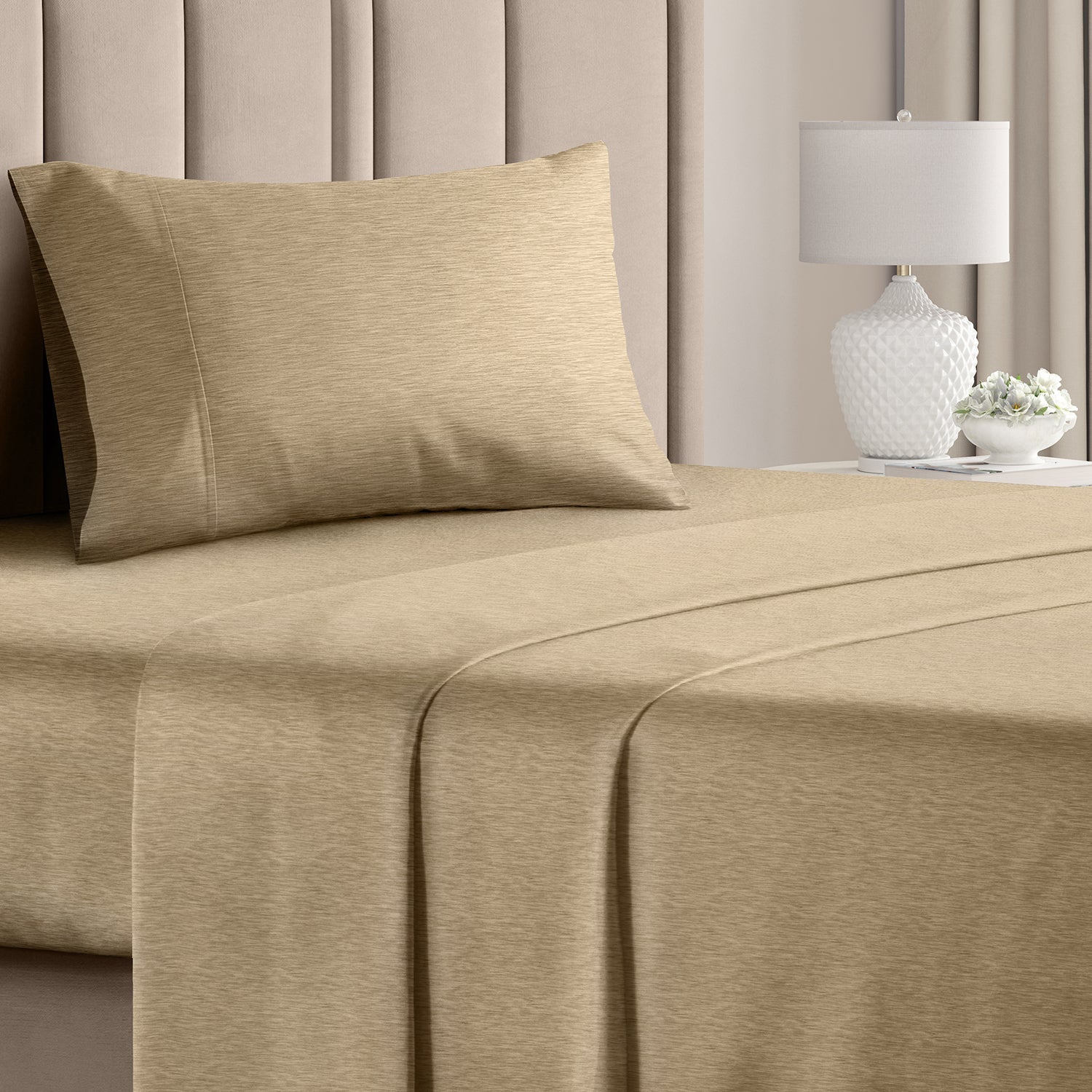 CGK Unlimited 4-Piece Bed Sheet Set Brushed Microfiber