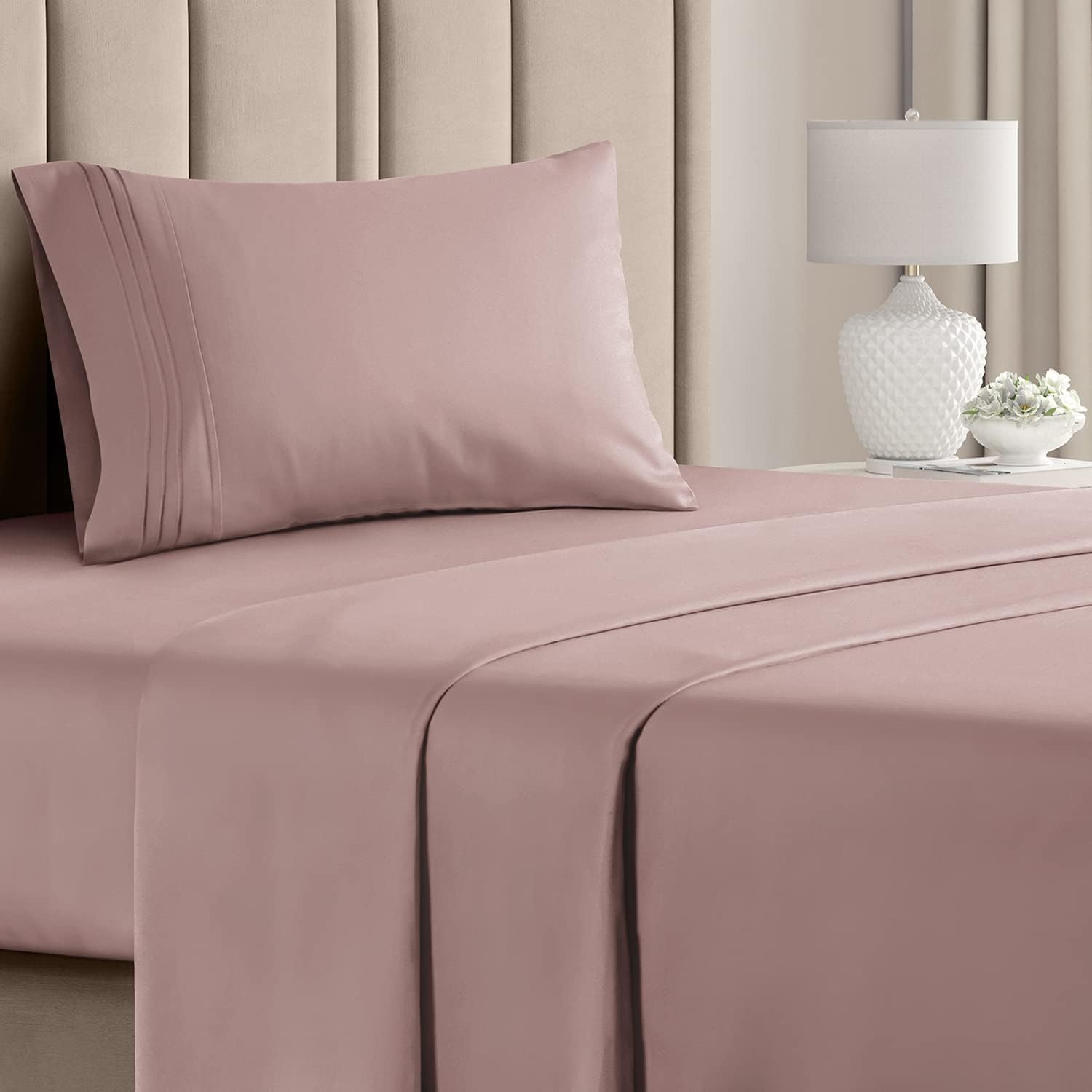 CGK Unlimited 4-Piece Bed Sheet Set Brushed Microfiber