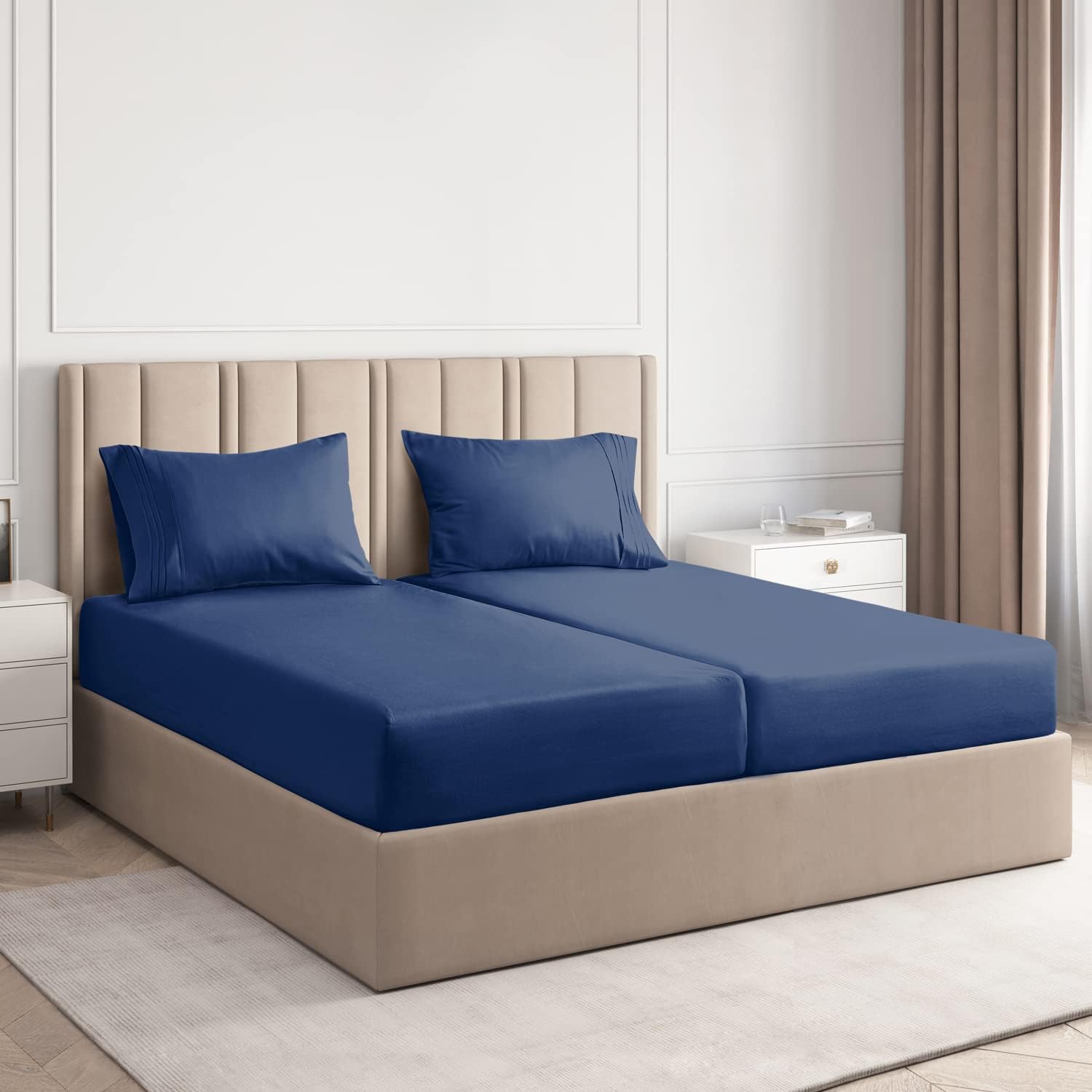 CGK Unlimited 4-Piece Bed Sheet Set Brushed Microfiber