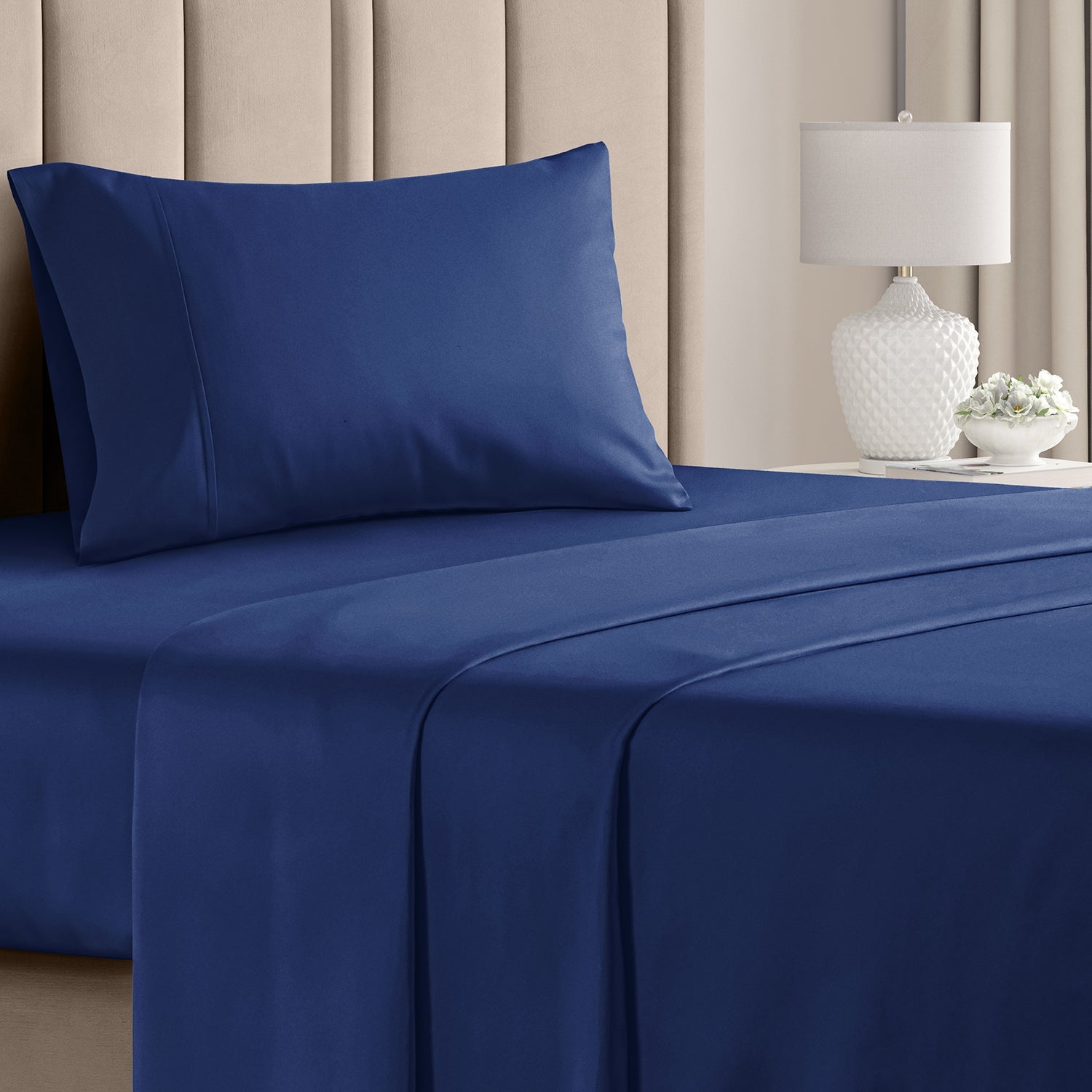 CGK Unlimited 4-Piece Bed Sheet Set Brushed Microfiber