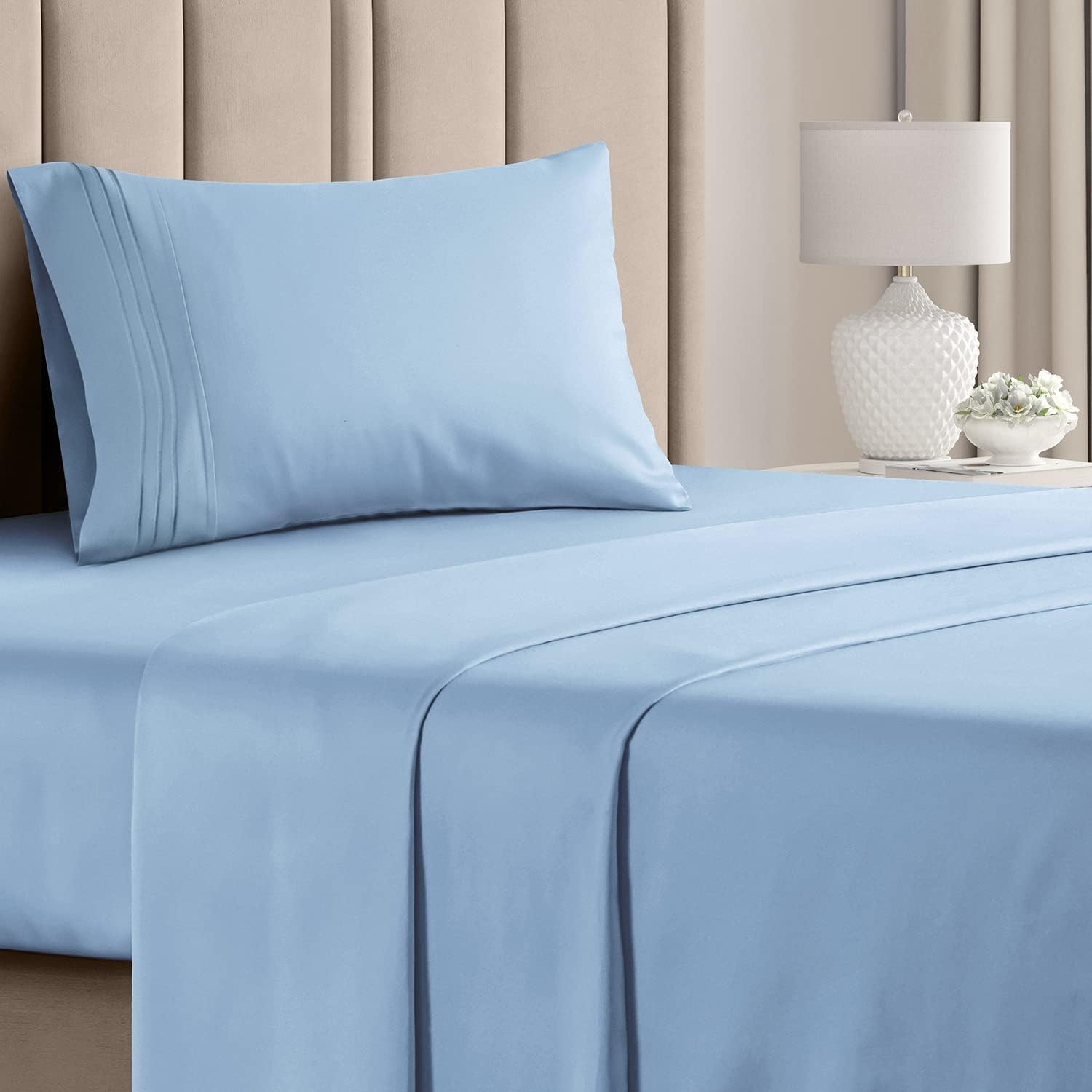CGK Unlimited 4-Piece Bed Sheet Set Brushed Microfiber