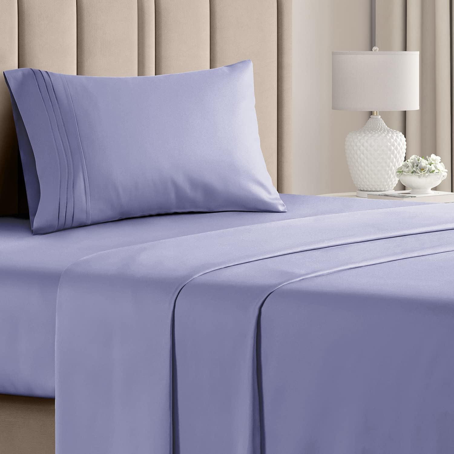 CGK Unlimited 4-Piece Bed Sheet Set Brushed Microfiber