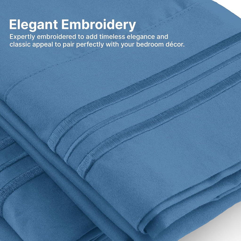 CGK Unlimited 4-Piece Bed Sheet Set Brushed Microfiber