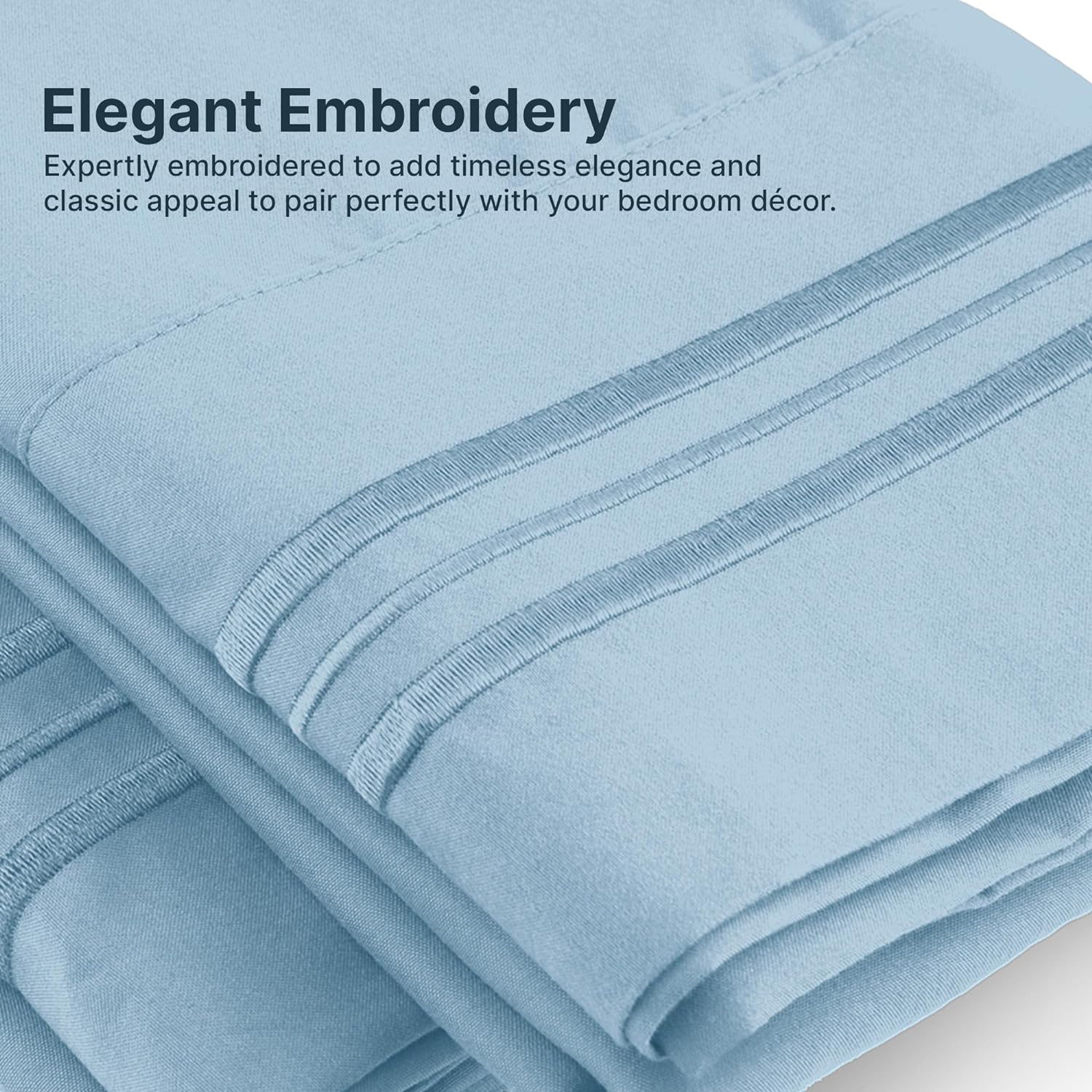 CGK Unlimited 4-Piece Bed Sheet Set Brushed Microfiber