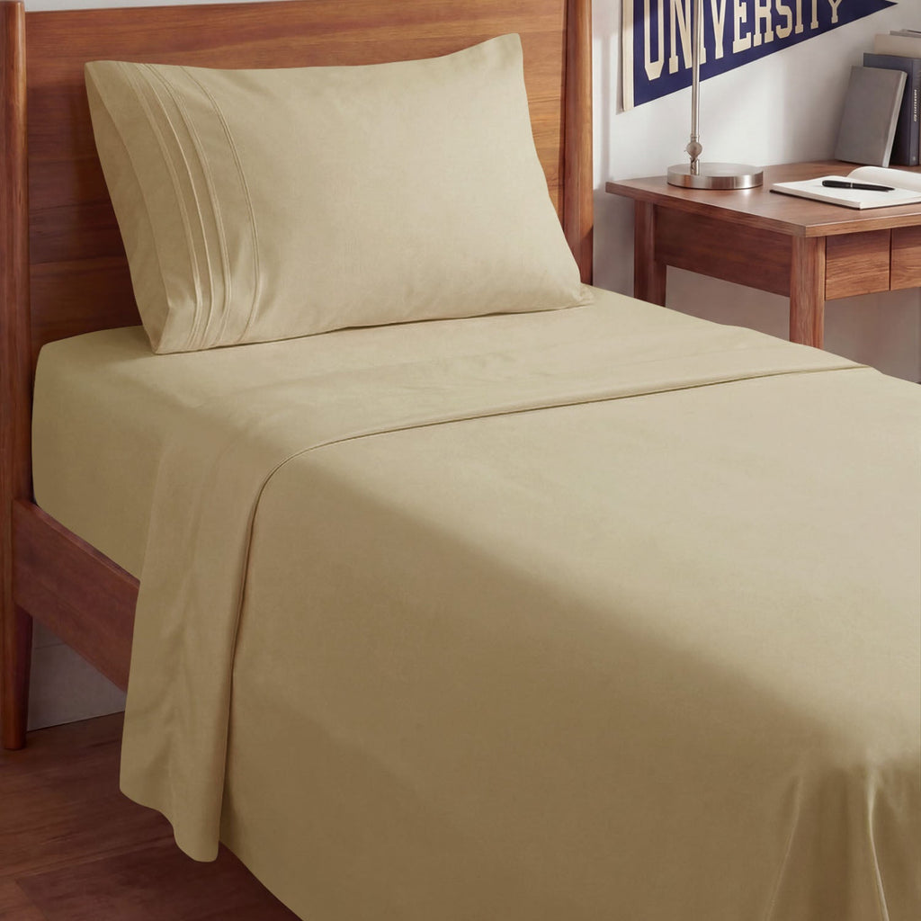 CGK Unlimited 4-Piece Bed Sheet Set Brushed Microfiber