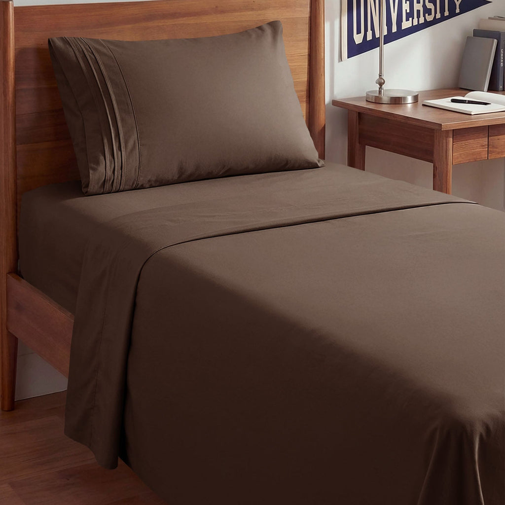 CGK Unlimited 4-Piece Bed Sheet Set Brushed Microfiber