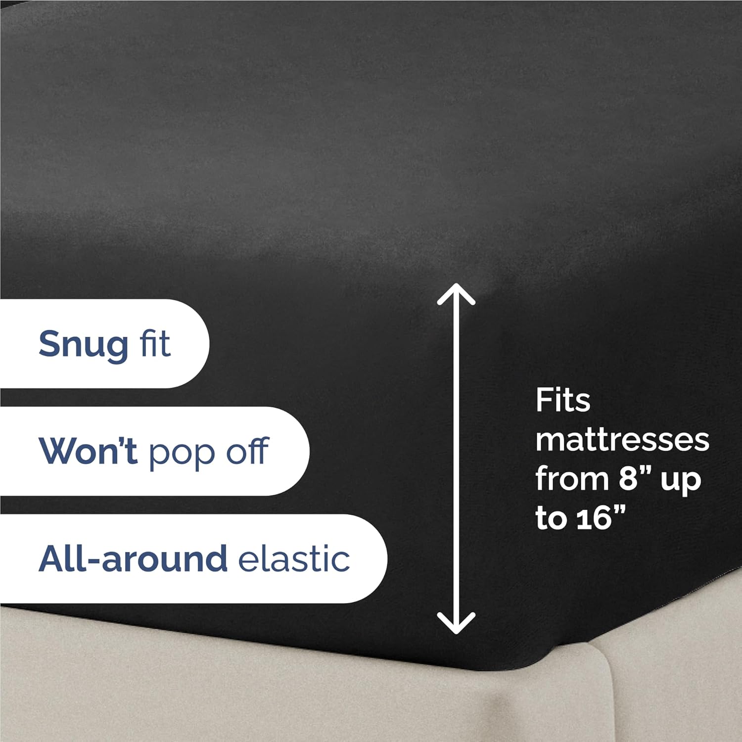 CGK Unlimited 4-Piece Bed Sheet Set Brushed Microfiber