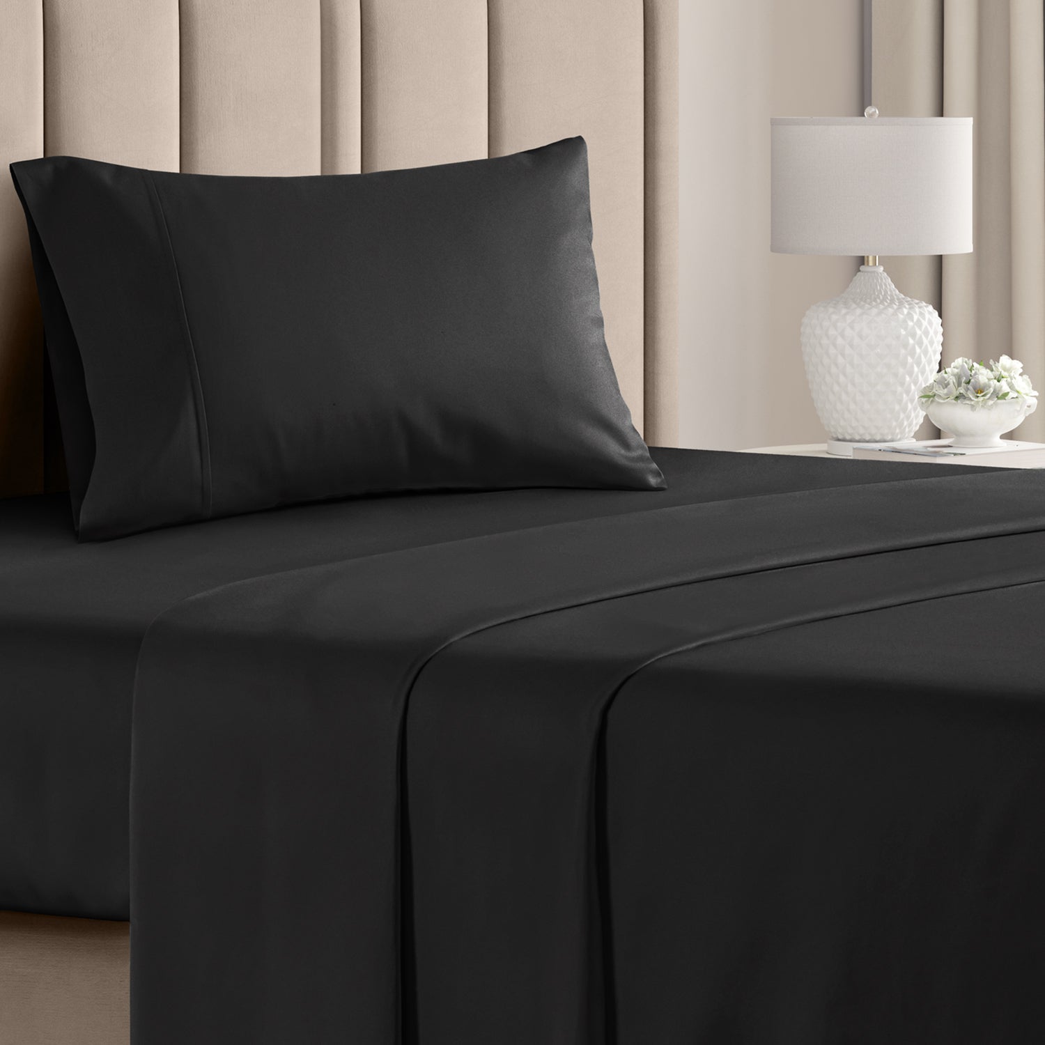 CGK Unlimited 4-Piece Bed Sheet Set Brushed Microfiber