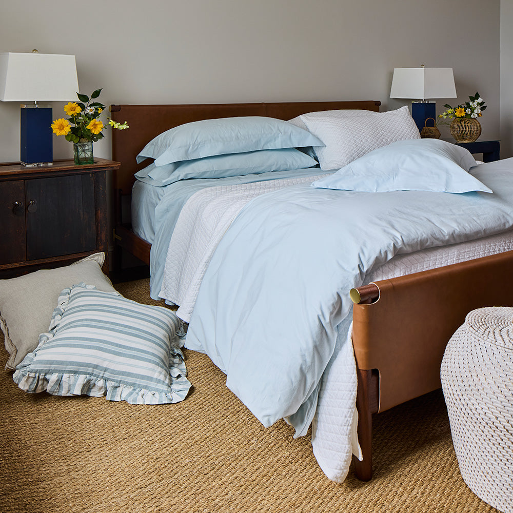Red Land Cotton Basic Sheet Set 100% Percale Cotton