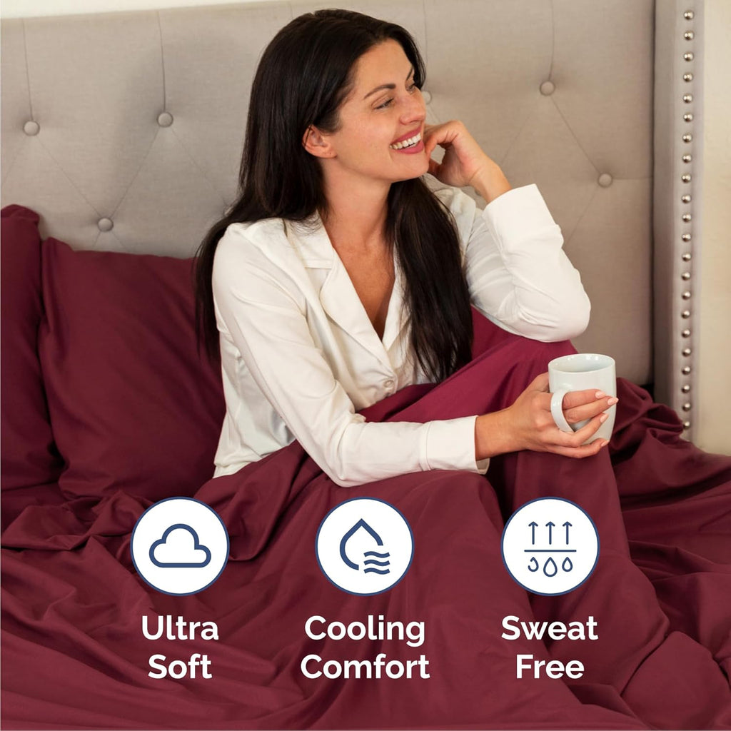 CGK Unlimited 4-Piece Bed Sheet Set Brushed Microfiber