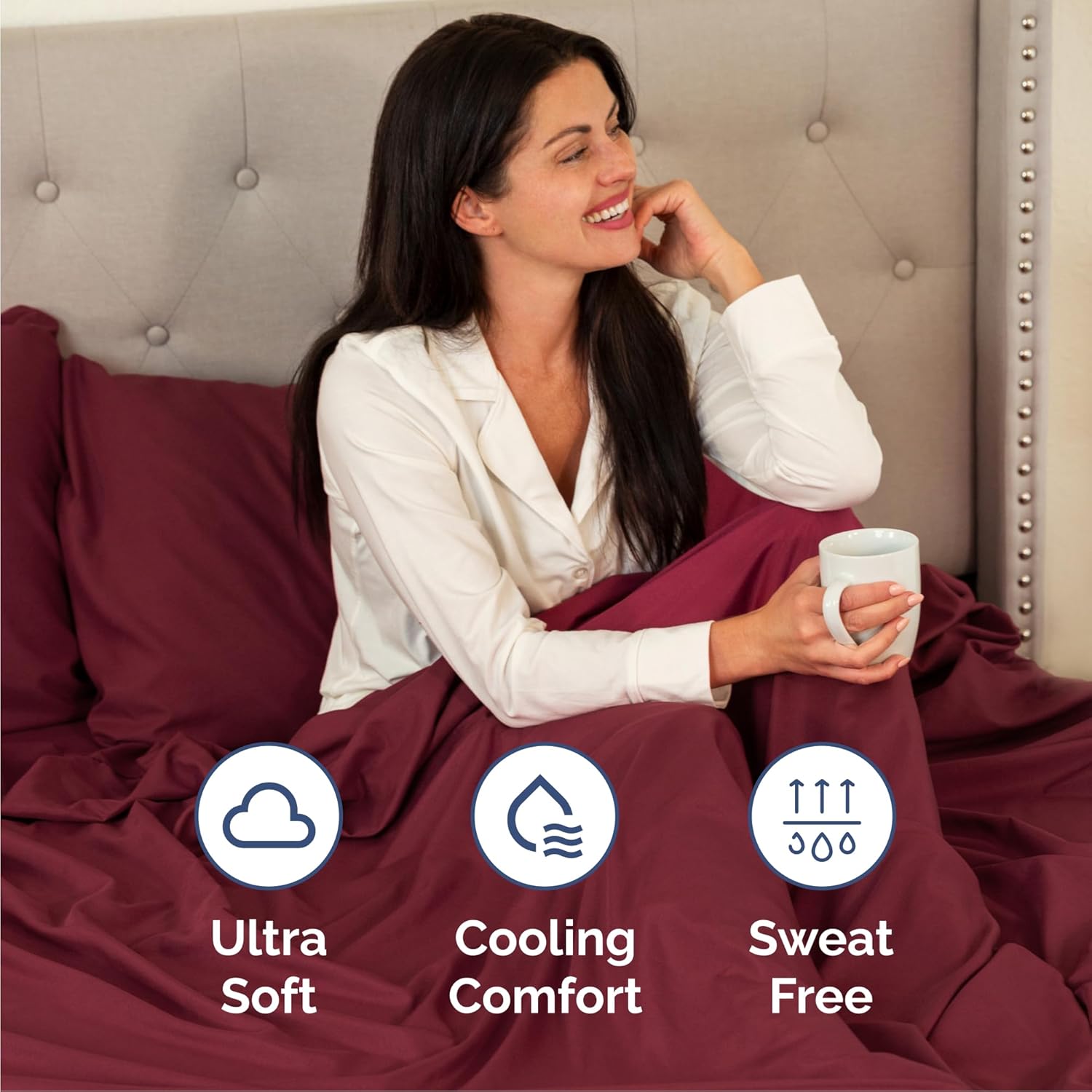 CGK Unlimited 4-Piece Bed Sheet Set Brushed Microfiber