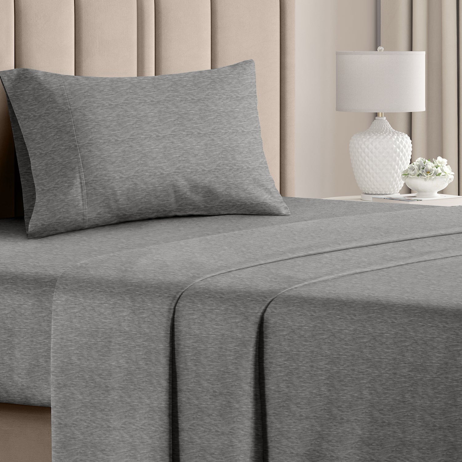 CGK Unlimited 4-Piece Bed Sheet Set Brushed Microfiber