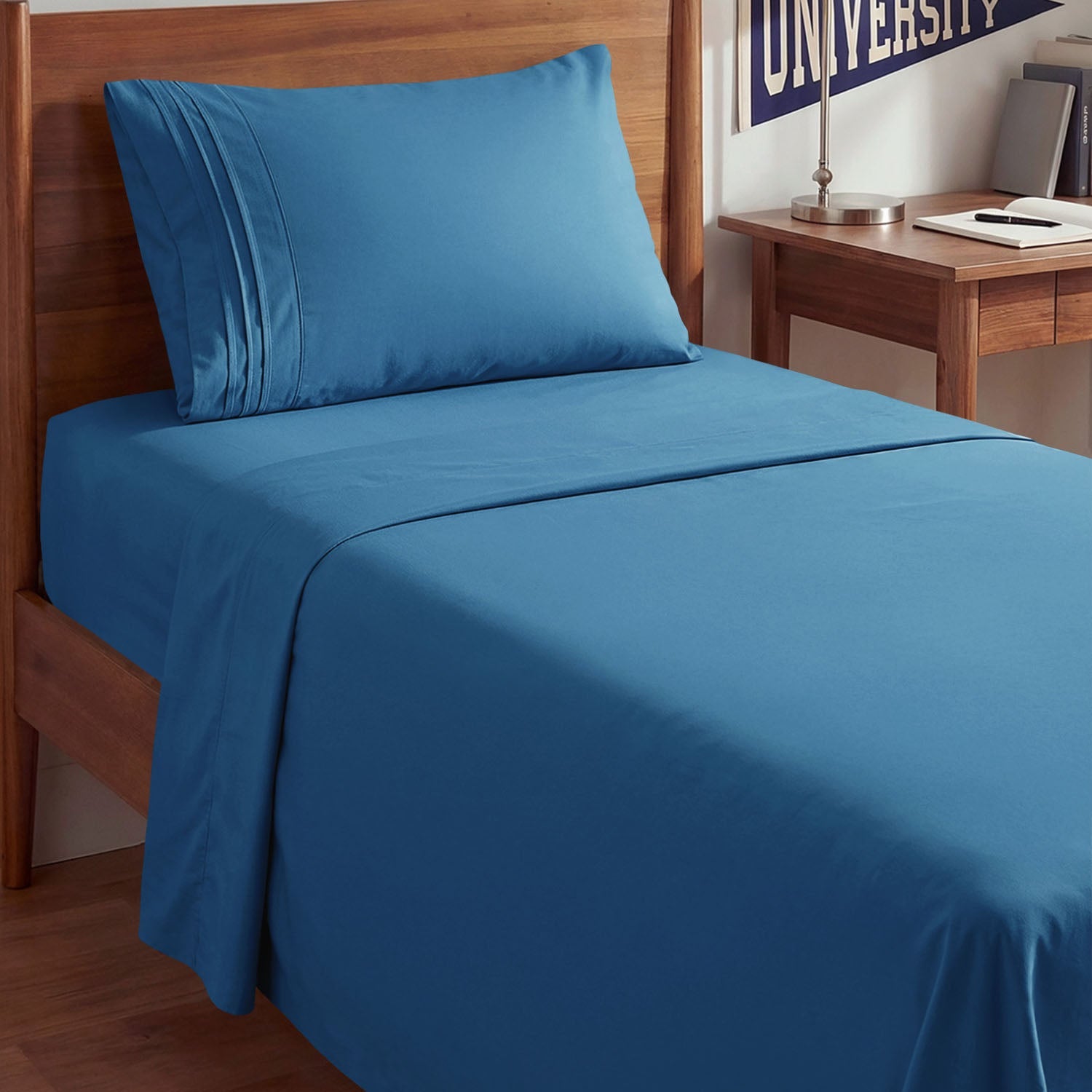 CGK Unlimited 4-Piece Bed Sheet Set Brushed Microfiber