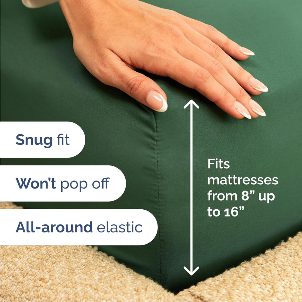 CGK Unlimited 4-Piece Bed Sheet Set Brushed Microfiber