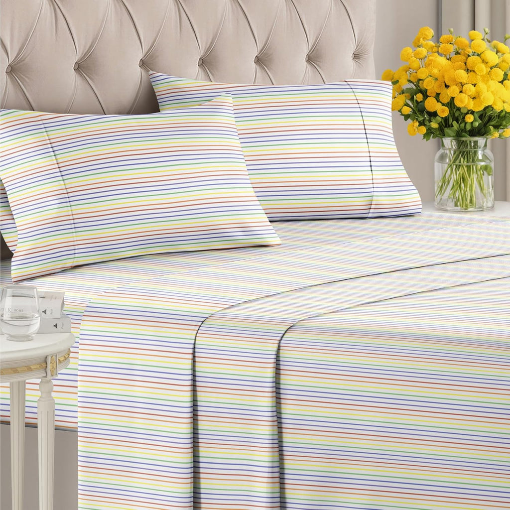 CGK Unlimited 4-Piece Bed Sheet Set Brushed Microfiber