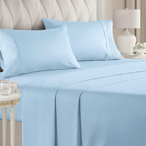 CGK Unlimited 4-Piece Bed Sheet Set Brushed Microfiber