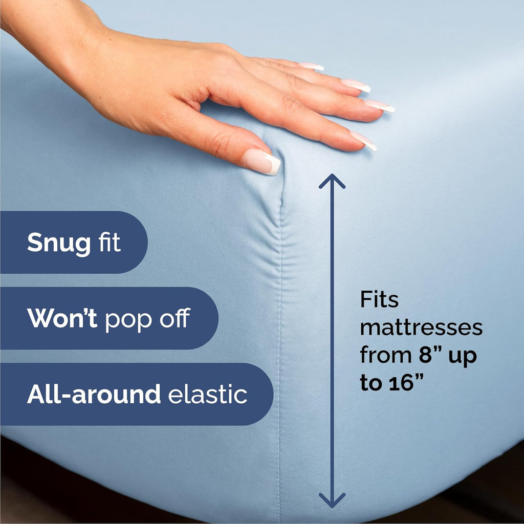 CGK Unlimited 4-Piece Bed Sheet Set Brushed Microfiber