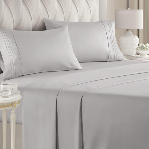 CGK Unlimited 4-Piece Bed Sheet Set Brushed Microfiber