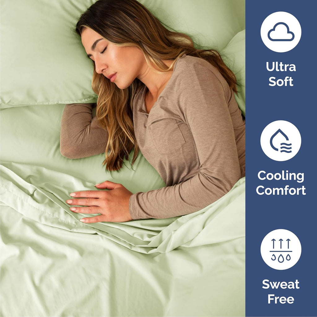 CGK Unlimited 4-Piece Bed Sheet Set Brushed Microfiber