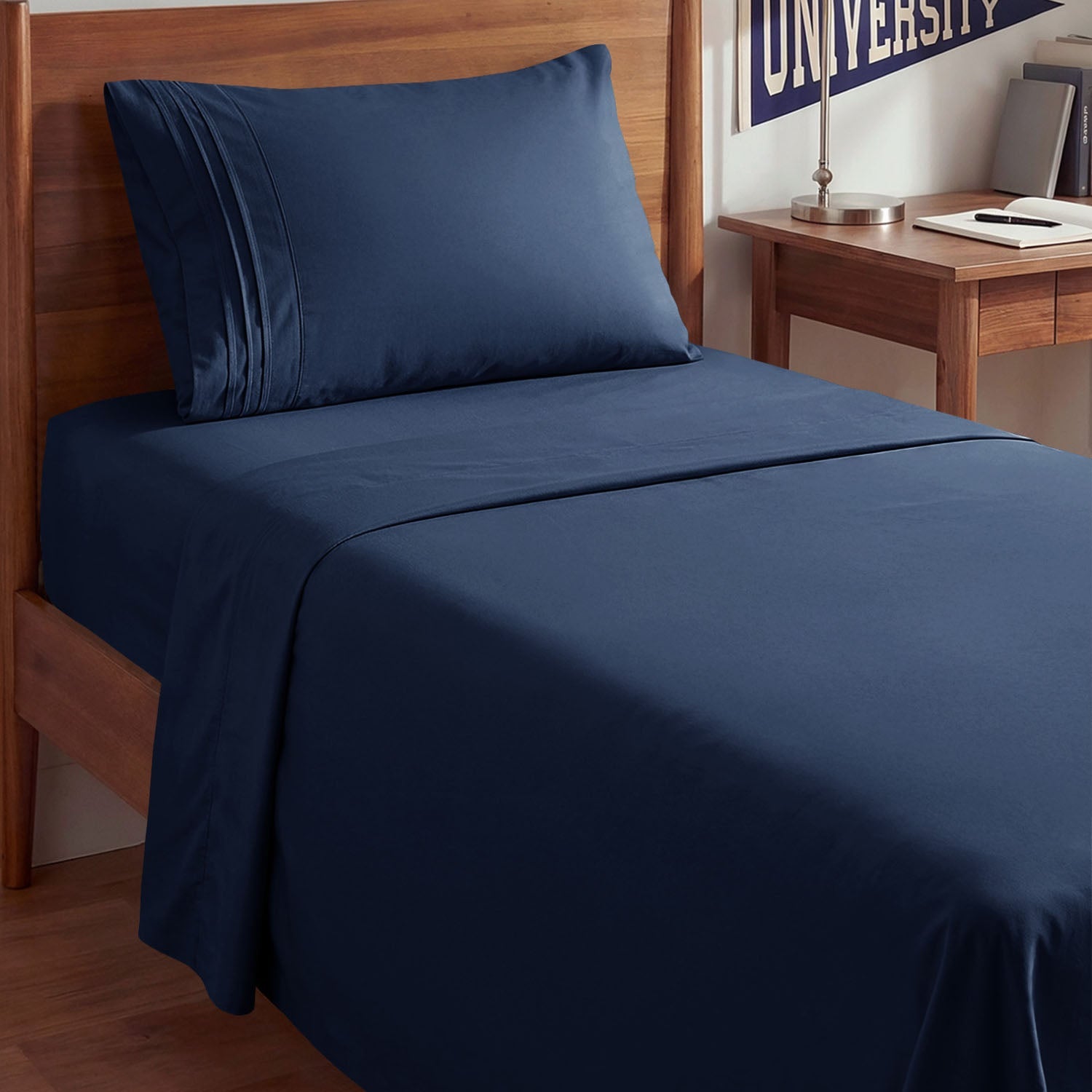 CGK Unlimited 4-Piece Bed Sheet Set Brushed Microfiber