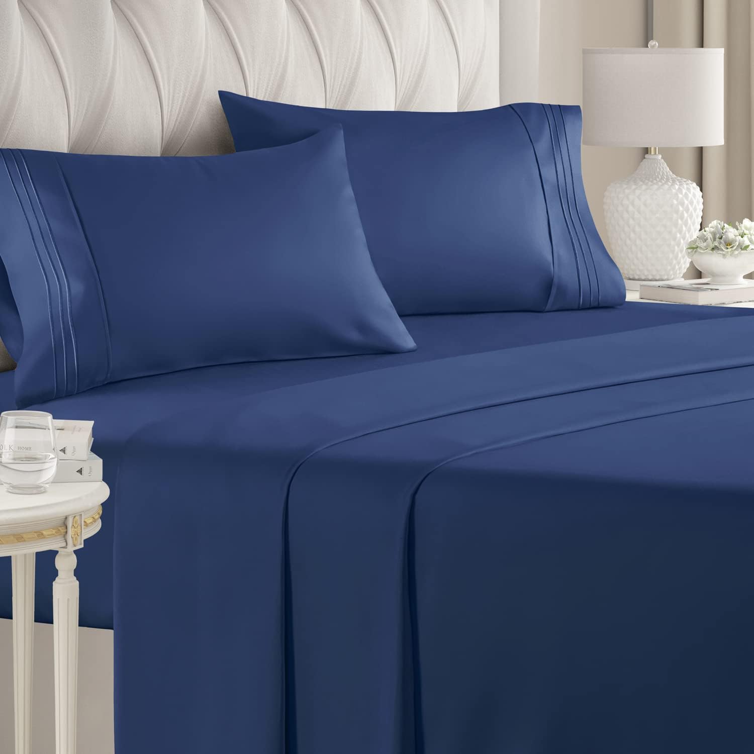 CGK Unlimited 4-Piece Bed Sheet Set Brushed Microfiber