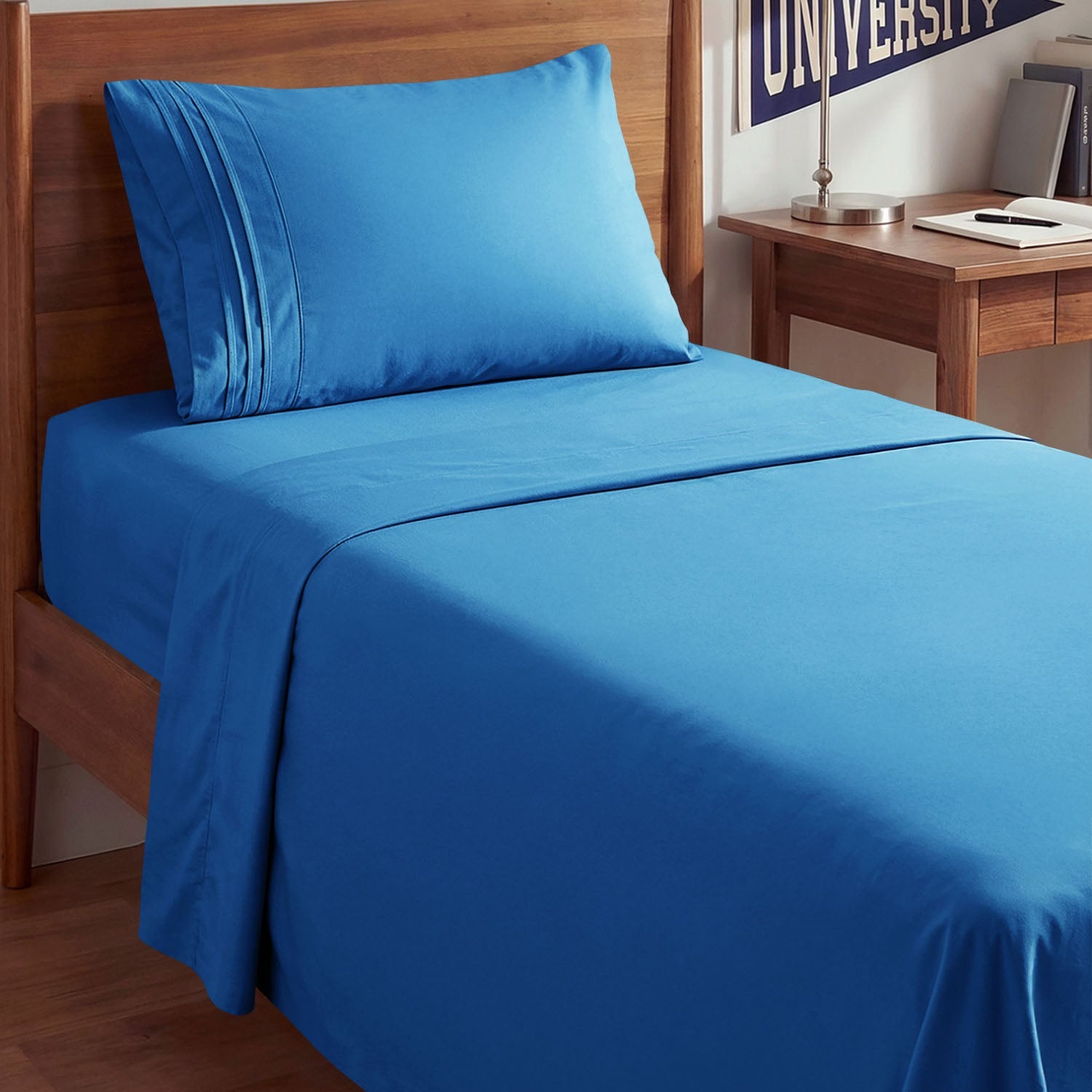 CGK Unlimited 4-Piece Bed Sheet Set Brushed Microfiber