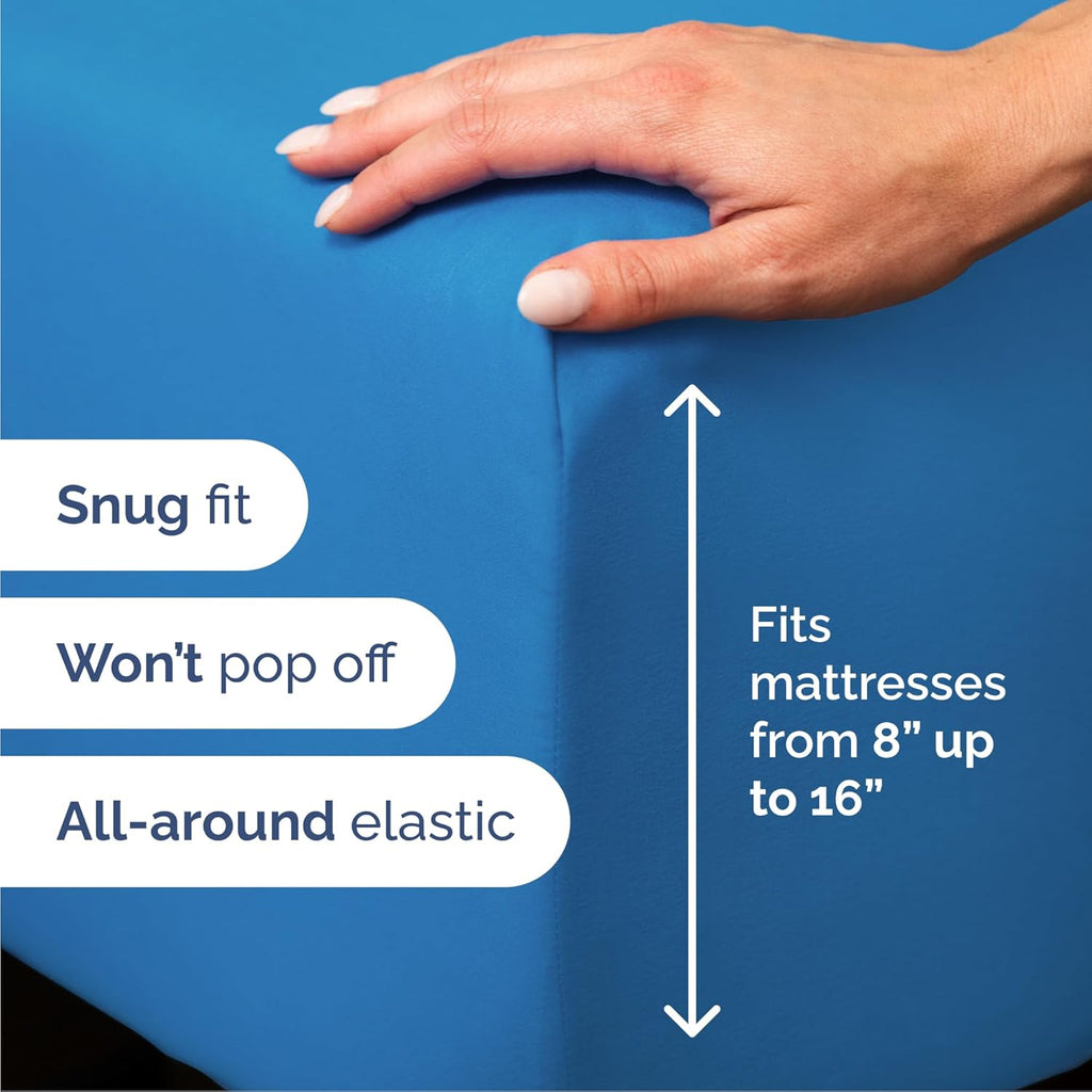 CGK Unlimited 4-Piece Bed Sheet Set Brushed Microfiber