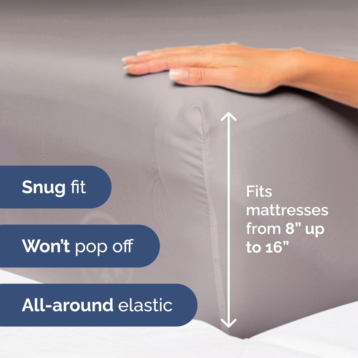 CGK Unlimited 4-Piece Bed Sheet Set Brushed Microfiber